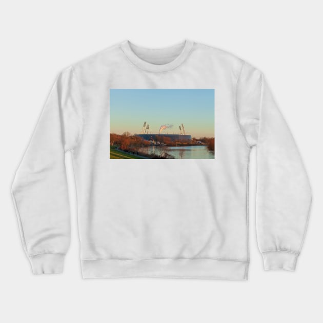 Bremen; Germany; Weserstadion; Stadion; Soccer stadium; Werder Bremen Crewneck Sweatshirt by Kruegerfoto